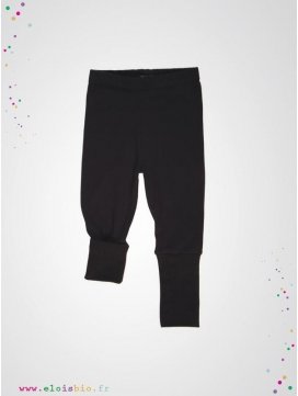 Legging enfant noir coton bio