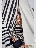 Tee-shirt enfant imprimé "Stripe" rayures noires manches longues