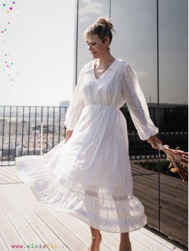 Robe d'allaitement bohème MamarryMe en coton bio
