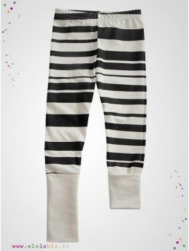 Legging enfant imprimé "Stripe" rayures noires