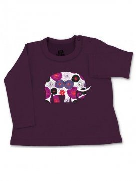 eloisbio-ts600 tee shirt prune fleurs japonaises