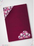 eloisbio-cp070 couverture polaire framboise fleurs japonaises