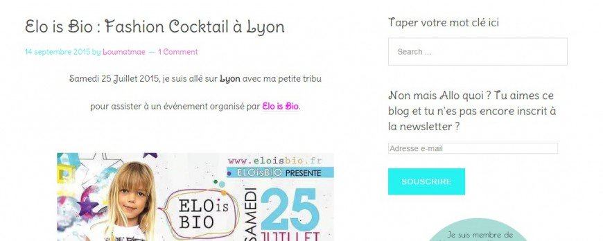 FASHION COCKTAIL ELOISBIO VU PAR LA BLOGUEUSE LOUMATMAÉ