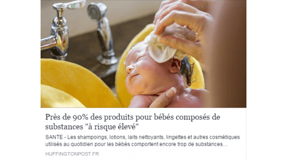 PRODUITS POUR BÉBÉS COMPOSÉS DE SUBSTANCES CHIMIQUES